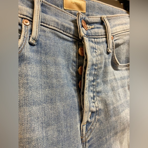 MOTHER The Stunner Ankle Fray Jeans Size 25 - Picture 8 of 14